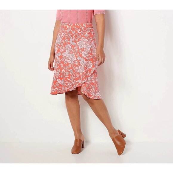 Isaac Mizrahi Live! Bridgehampton Faux Wrap Skrit Hot Colar Large A491022 - Picture 1 of 1